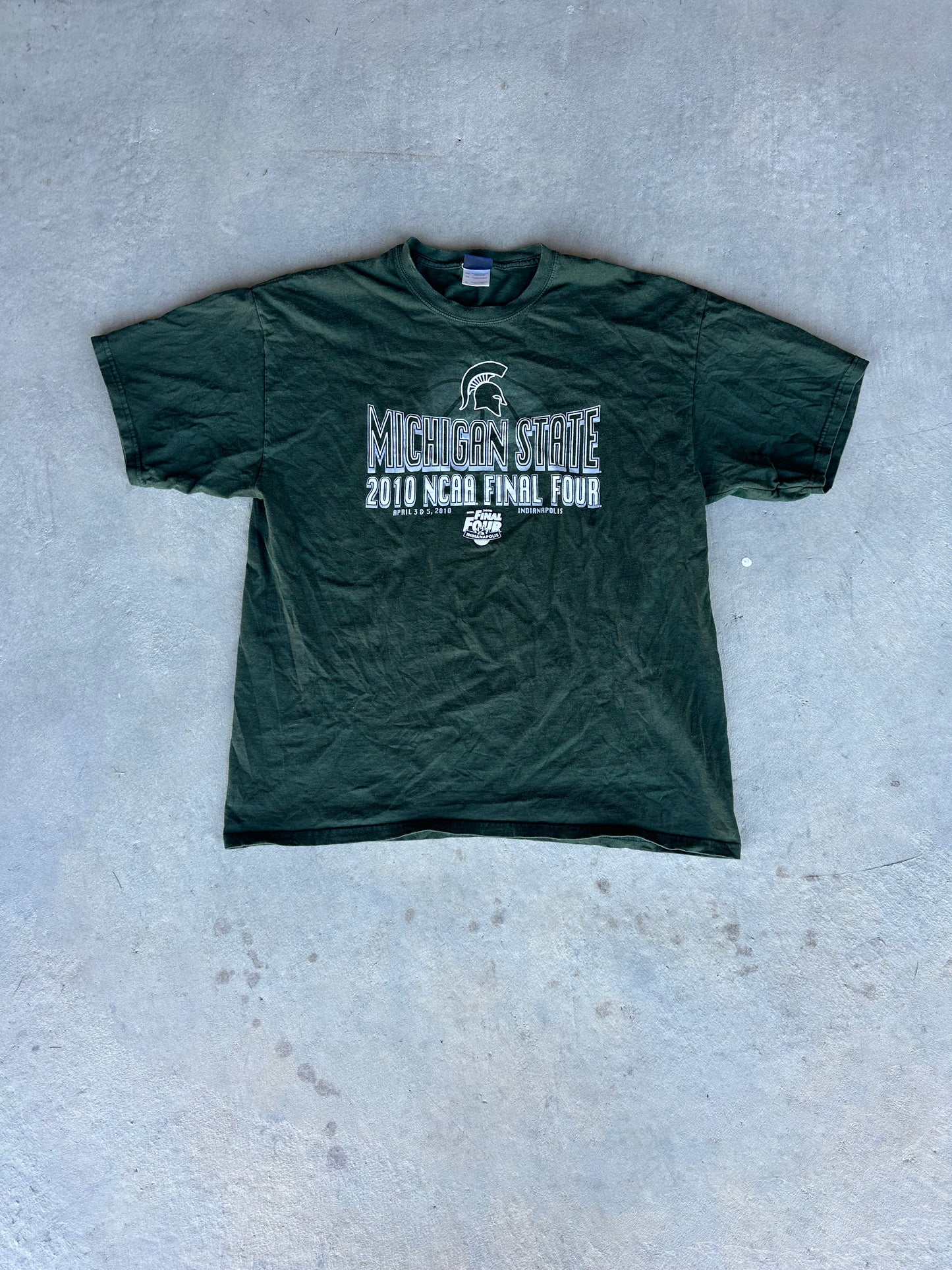 2000's Pine Green Michigan State T-shirt Size XL